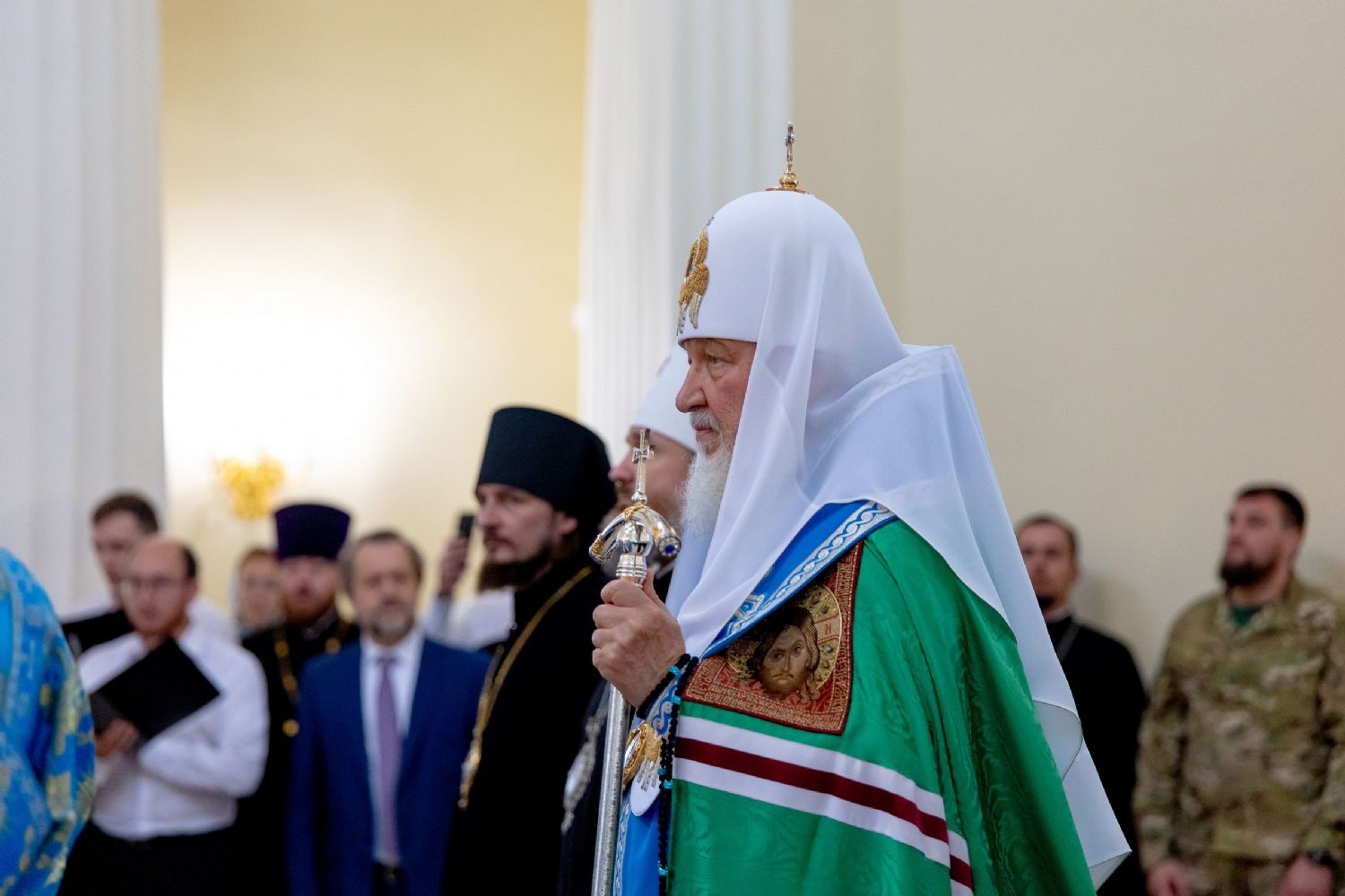 Посещение Святейшего Патриарха Кирилла Воинского храма в фотографиях